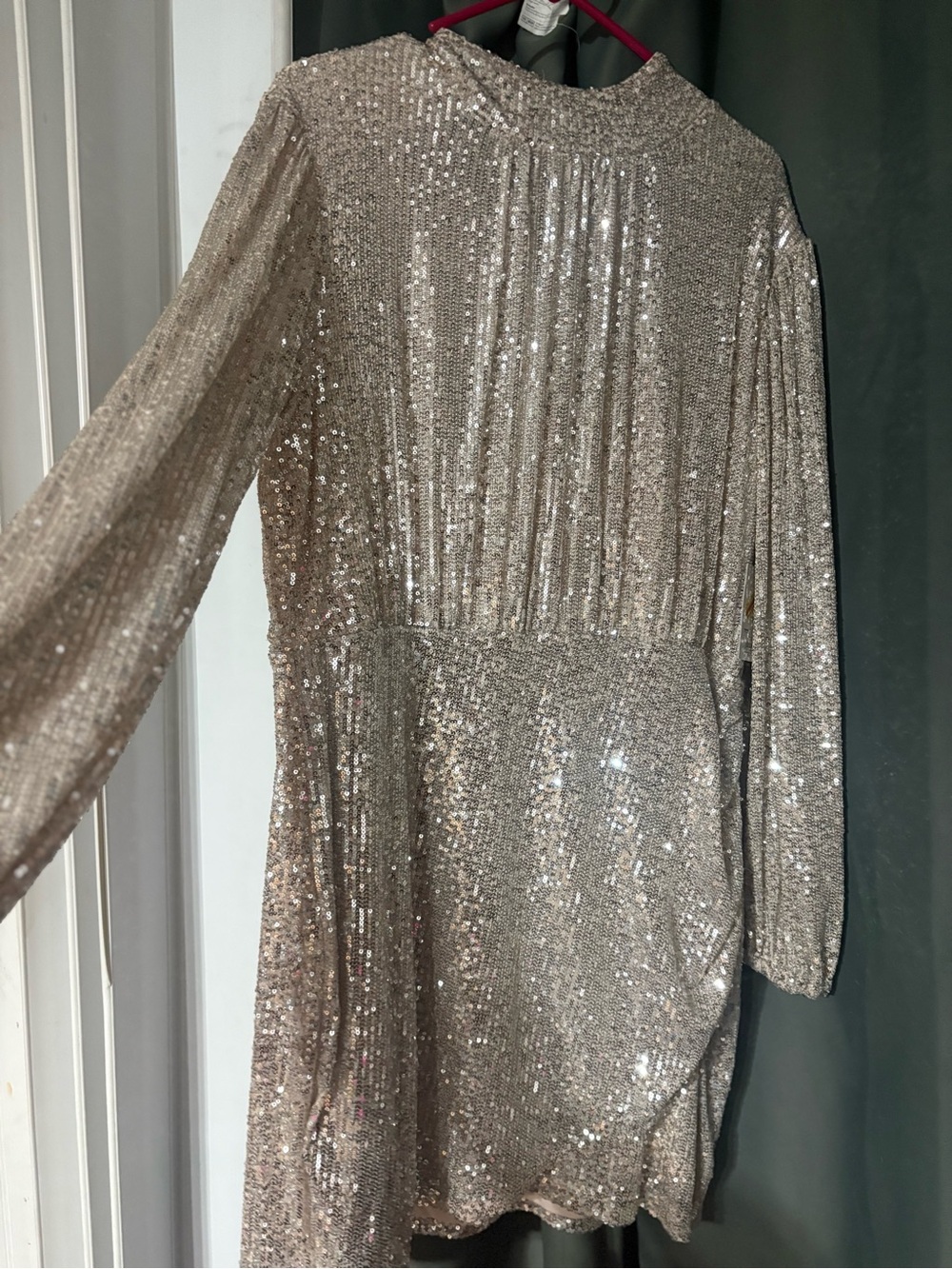 Kohl's | Dresses | Kohls Nine West Strapless Sequin Dress In Champagne Gold
